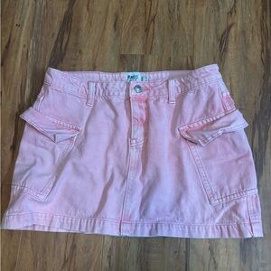 Princess Polly Blush Pink Denim Skirt